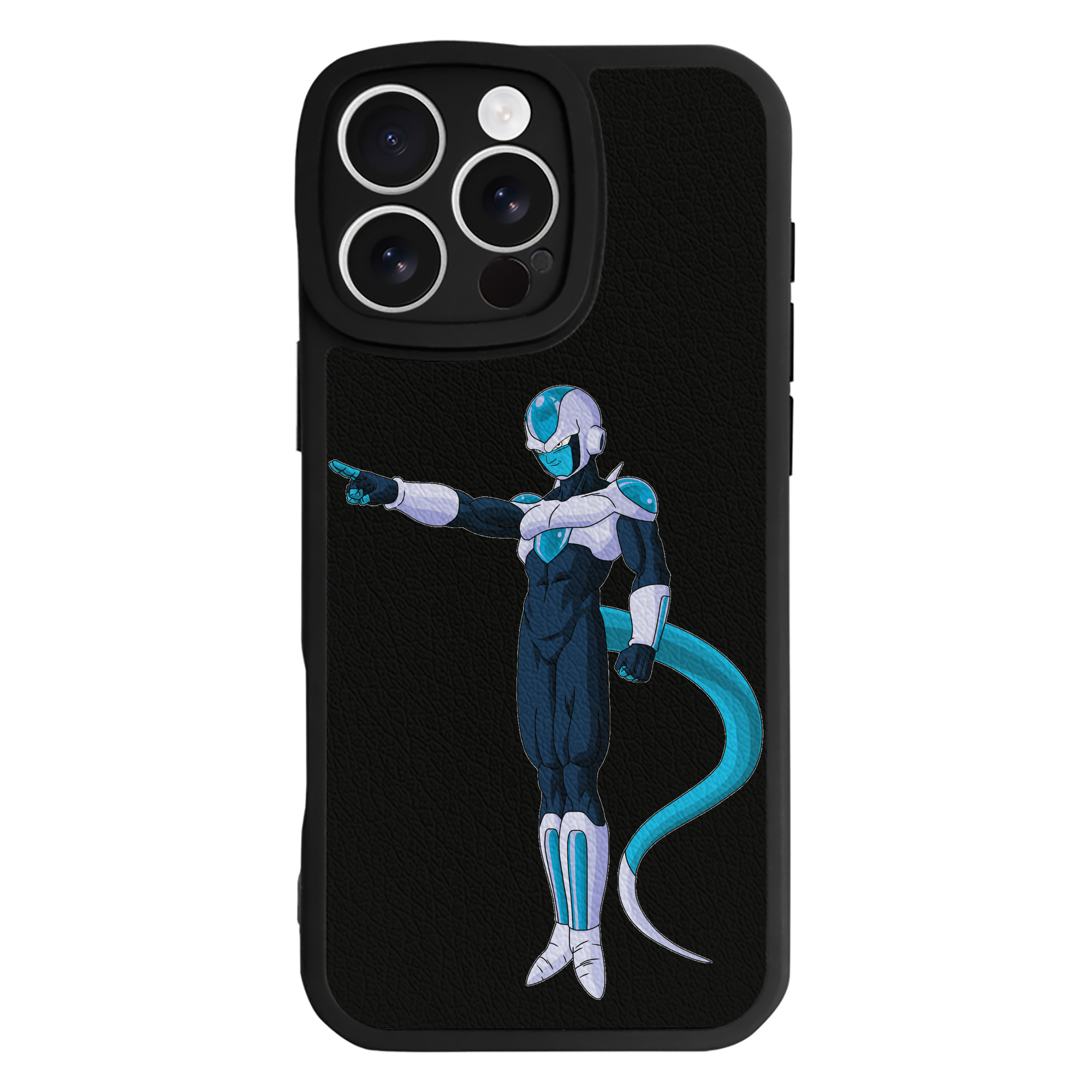 （画像用） ドラゴンボール フリーザ DRAGON BALL Frieza 【iPhone 16シリーズ対応】シリコンスマホケース（レザー調） 材質：シリコン